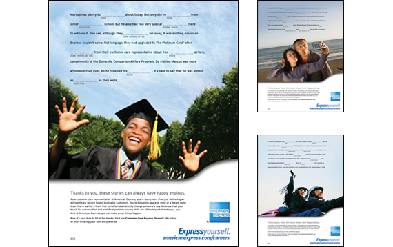 American Express Customer Service Recruitment Advertising Campaign