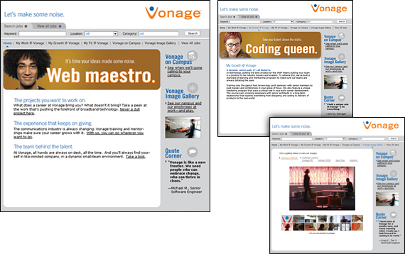 Vonage Career Microsite