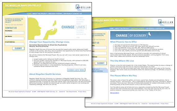 Magellan Health Services “work4hope” Website